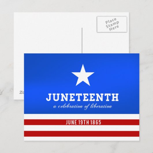 Junetetiende a Celebration of Liberation Uitnodiging Briefkaart (Voorkant / Achterkant)