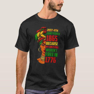 Junetetiende accentors Afro Black African History T-shirt