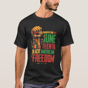 Junetetiende Afrikaanse Black Freedom Women T-shirt