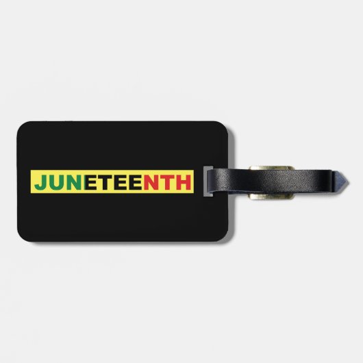 Junetetiende Bagagelabel (Achterkant horizontaal)