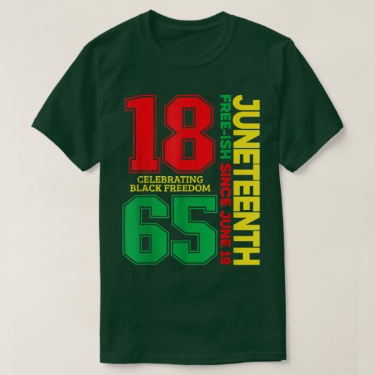 Junetetiende bevriezing sinds 1865, gevierd tegen t-shirt (Design voorkant)