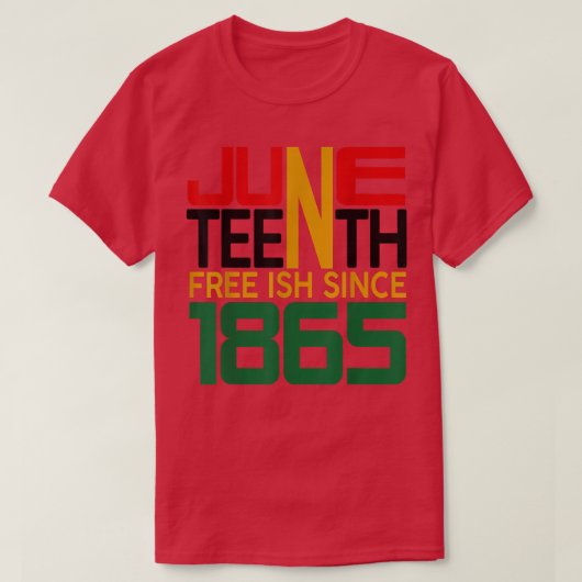 Junetetiende bevriezing sinds 1865 T-Shirt (Design voorkant)