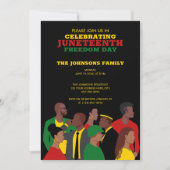 Junetetiende | Black van de Afrikaanse Amerikaanse Kaart (Voorkant)