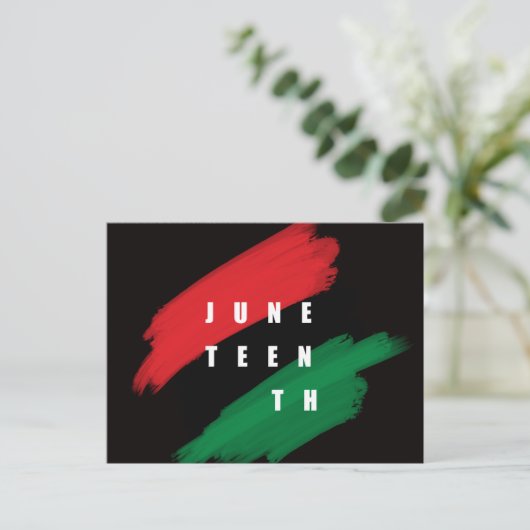 Junetetiende Briefkaart (Staand voorkant)