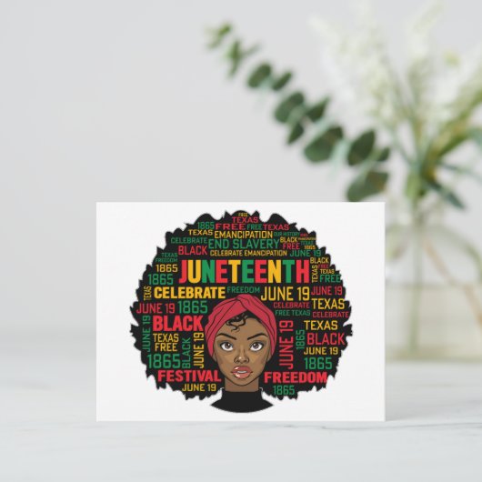 Junetetiende Briefkaart (Staand voorkant)