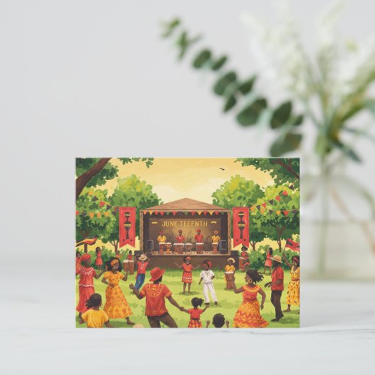 Junetetiende Briefkaart (Staand voorkant)