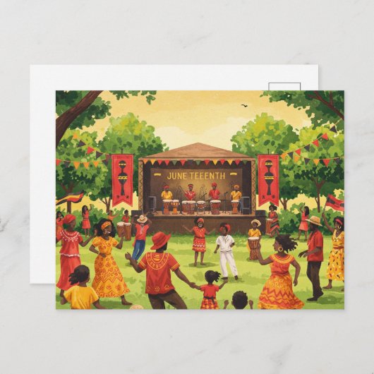 Junetetiende Briefkaart (Voorkant / Achterkant)