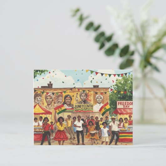 Junetetiende Briefkaart (Staand voorkant)