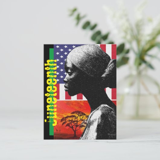 Junetetiende Briefkaart (Staand voorkant)