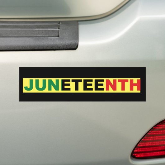 Junetetiende Bumpersticker (Op auto)