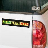 Junetetiende Bumpersticker (Op Truck)