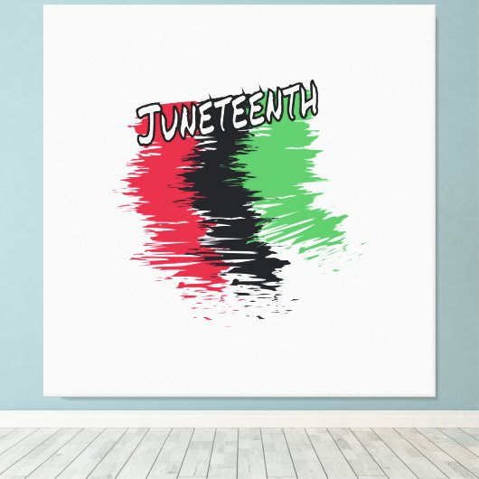 Junetetiende Canvas Afdruk (Insitu (Houten vloer))