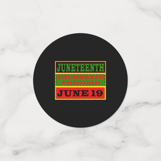 Junetetiende Confetti (Kleine voorkant)