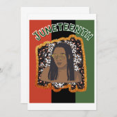 Junetetiende dag van de receptie Notitie Kaart (Voorkant / Achterkant)