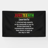 Junetetiende Definitie Zwarte geschiedenis Junetet Spandoek (Horizontaal)