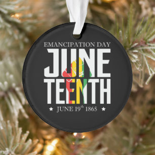 Junetetiende   Emancipatiedag   Rood Zwart Groen Ornament