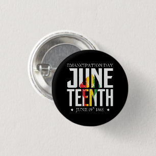 Junetetiende   Emancipatiedag   Rood Zwart Groen Ronde Button 3,2 Cm