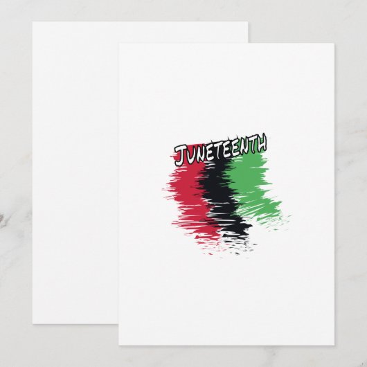 Junetetiende Feestdagenkaart (Voorkant / Achterkant)