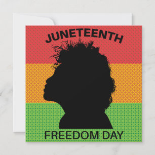 Junetetiende Freedom Day, vlagpatroon Save The Date