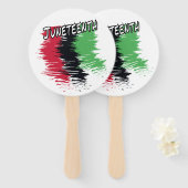 Junetetiende Handwaaier (Voorkant en achterkant)