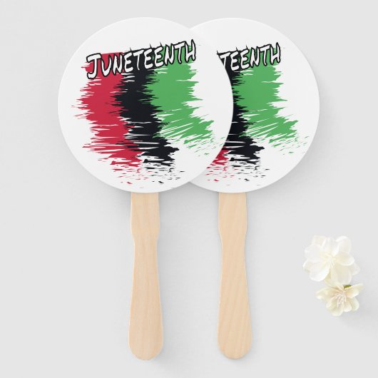 Junetetiende Handwaaier (Voorkant en achterkant)