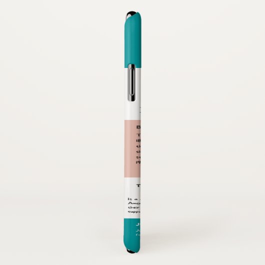 Junetetiende informatieblad Case-Mate iPhone case (Achterkant / rechts)