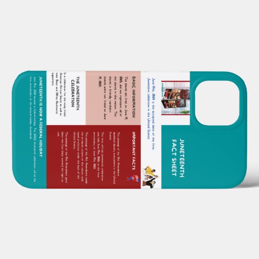 Junetetiende informatieblad Case-Mate iPhone case (Achterkant (horizontaal))