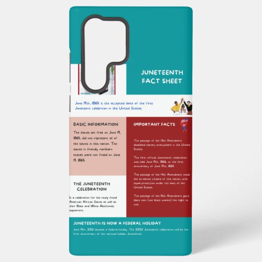 Junetetiende informatieblad samsung galaxy hoesje (Achterkant)