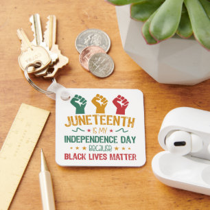 Junetetiende is mijn Onafhankelijkheidsdag Afrikaa Sleutelhanger
