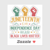 Junetetiende is mijn Onafhankelijkheidsdag Afrikaa Sticker (Vel)