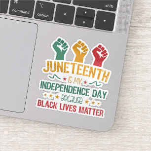 Junetetiende is mijn Onafhankelijkheidsdag Afrikaa Sticker