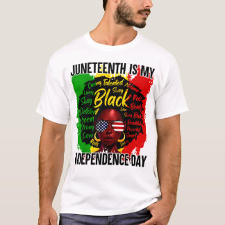 Junetetiende is mijn Onafhankelijkheidsdag Afrikaa T-shirt