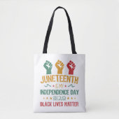 Junetetiende is mijn Onafhankelijkheidsdag Afrikaa Tote Bag (Voorkant)