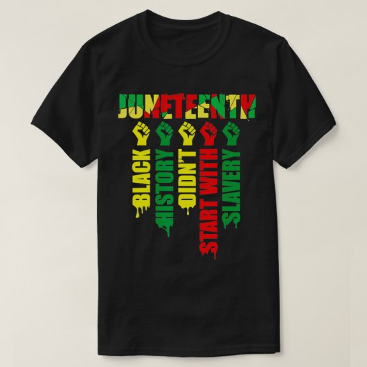 Junetetiende is mijn Onafhankelijkheidsdag feestda T-shirt (Design voorkant)