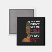 Junetetiende is mijn Onafhankelijkheidsdag Magneet (Voorkant / Achterkant)