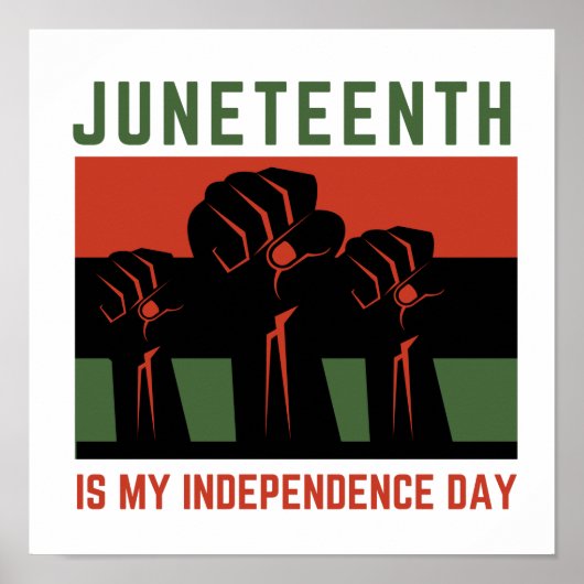 Junetetiende is mijn Onafhankelijkheidsdag Poster (Voorkant)
