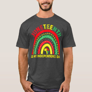 Junetetiende is mijn Onafhankelijkheidsdag Regenbo T-shirt