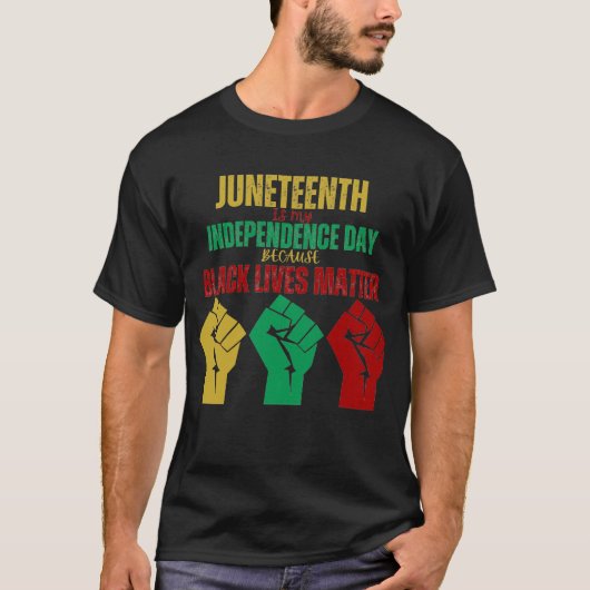 Junetetiende is mijn Onafhankelijkheidsdag T-Shirt (Voorkant)