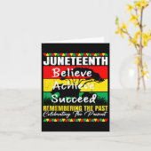 Junetetiende is mijn Onafhankelijkheidsdag Zwarte Kaart (Gele Bloem)