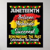 Junetetiende is mijn Onafhankelijkheidsdag Zwarte  Poster (Voorkant)