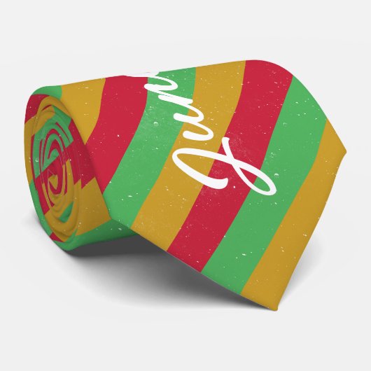 Junetetiende is mijn vrijheid stropdas (Opgerold)