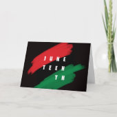 Junetetiende Kaart (Voorkant)