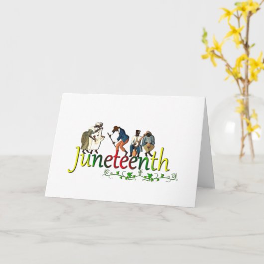 Junetetiende Kaart (Gele Bloem)