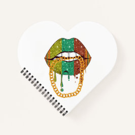 Junetetiende koningin Melanin Sista Black Girl Mag Notitieboek