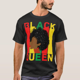 Junetetiende koningin Melanin Sista Black Girl Mag T-shirt