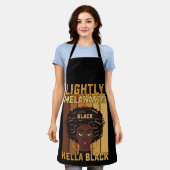 Junetetiende licht geMelaneerde Hella Black Melani Schort (Gedragen)