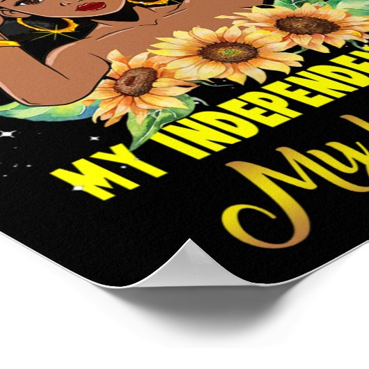 Junetetiende Mijn Onafhankelijkheidsdag Mijn verja Poster (Hoek)