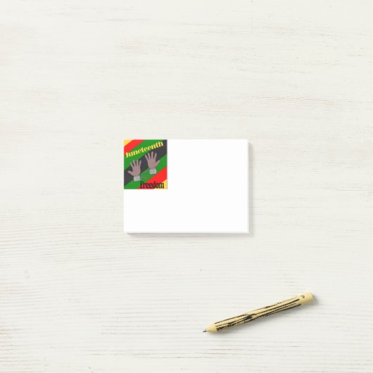 Junetetiende Post-it® Notes (Op bureau)