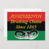 Junetetiende postkaart (Voorkant / Achterkant)