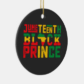 Junetetiende Prins vieren de zwarte vrijheid Keramisch Ornament (Rechts)